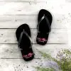 Womens Pink Pony Flip Flops - Image 9
