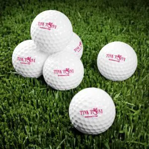 Pink Pony Golf Balls, 6pcs